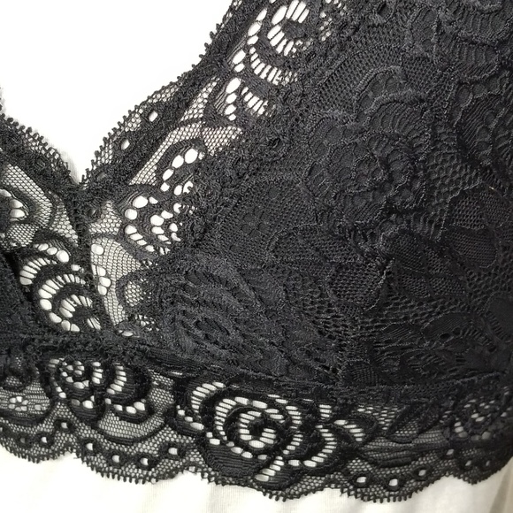 NWT Nicole Miller Black Lace Bralette - Picture 2 of 8